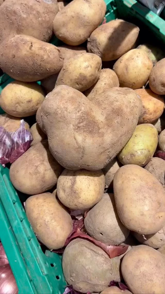 Friday Heartsday

Arriving in Naxos
I went to the shop to get some food for the week 
And guess what caught my attention

Yessss the first heart of my stay

Look out for your heart too! 💙

#retreat #fridayheartsday #heartshapedpatato #iousía #heartsofinstagram