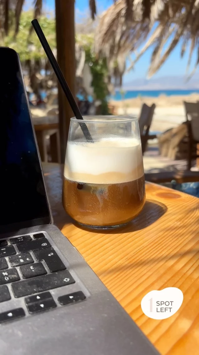 When writing a newsletter 
This is my favourite office
With natural aircon😜

🙏@cedarcafenaxos

In two weeks ‘Witches and Wonders’ starts
A deep dive into the shadow.

Still ONE SPOT LEFT!

If you feel like a last-minute getaway 
The time is now!

#iousía #witchesandwonders #retreats #shadowworkjourney #schaduwwerk