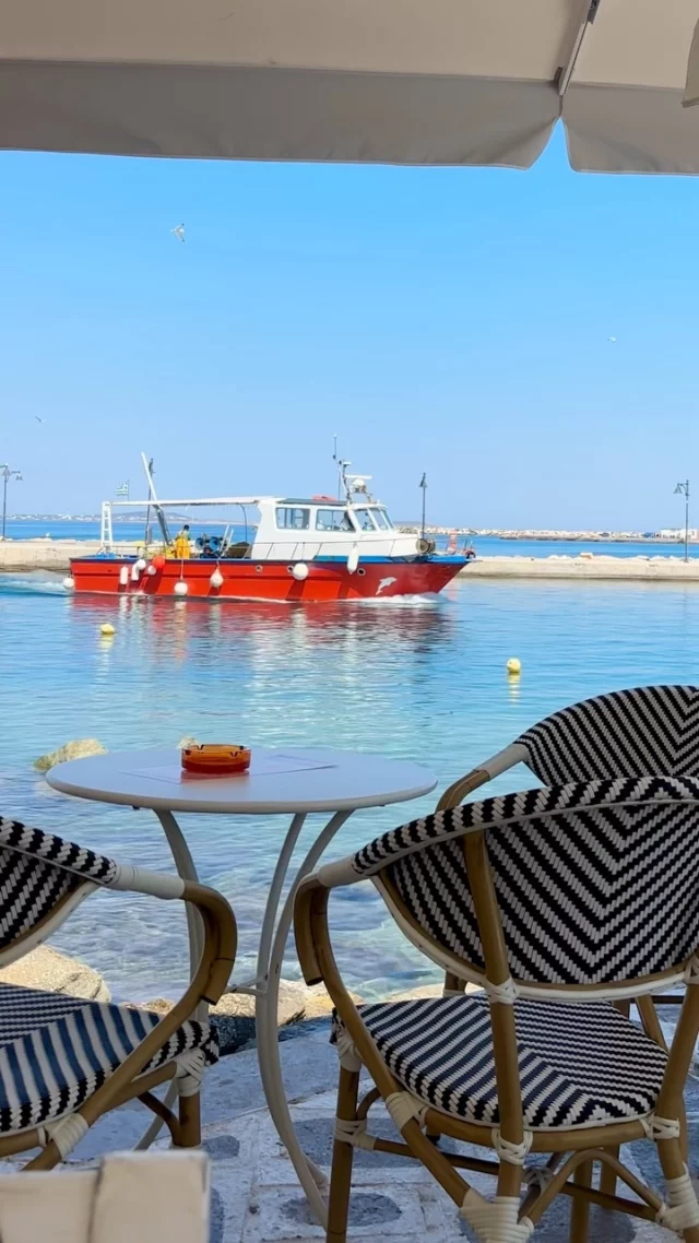 When even the boat wants to have a coffee @bossacafenaxos 🤭

#iousía #retreats #witchesandwonders #creativetherapy #coffeelovers☕️❤️